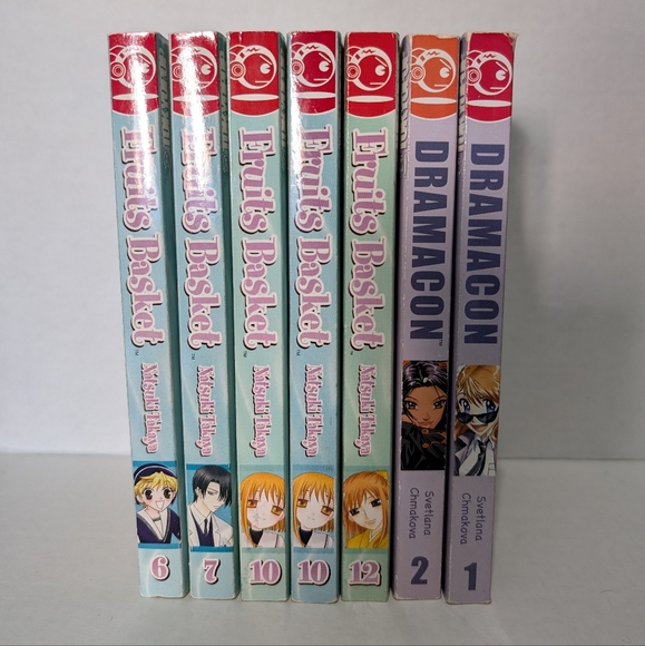 Manga lot Fruits Basket, Dramacon Used condition - Picture 1 of 16